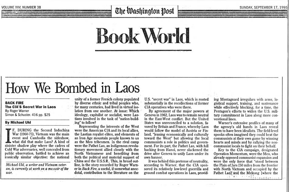 How We Bombed in Laos